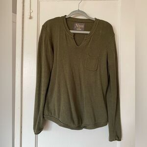 Natural Reflections Olive Green Sweater Size Large
